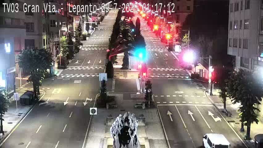 Avenida Gran Vía Avenue & Rua Lepanto Live Cam - Pontevedra, Galicia, Spain