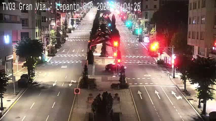 Avenida Gran Vía Avenue & Rua Lepanto Live Cam - Pontevedra, Galicia, Spain