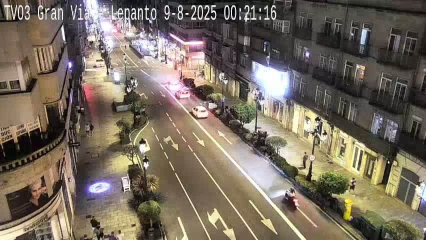 Avenida Gran Vía Avenue & Rua Lepanto Live Cam - Pontevedra, Galicia, Spain