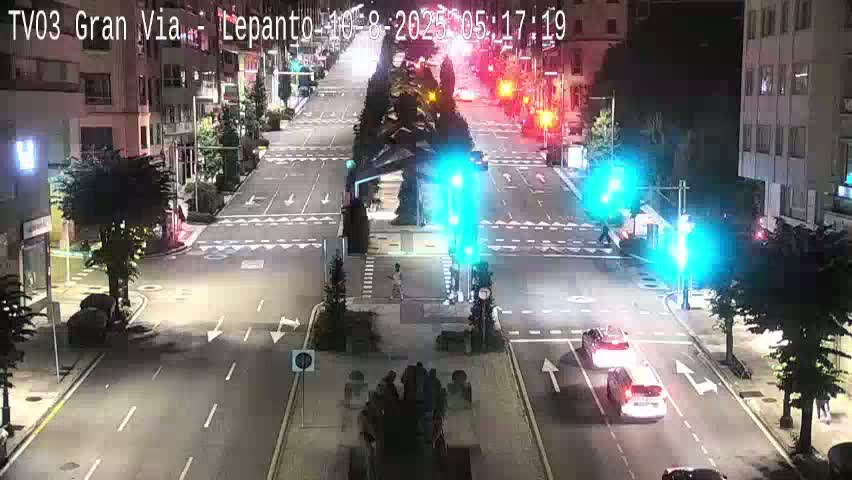 Avenida Gran Vía Avenue & Rua Lepanto Live Cam - Pontevedra, Galicia, Spain