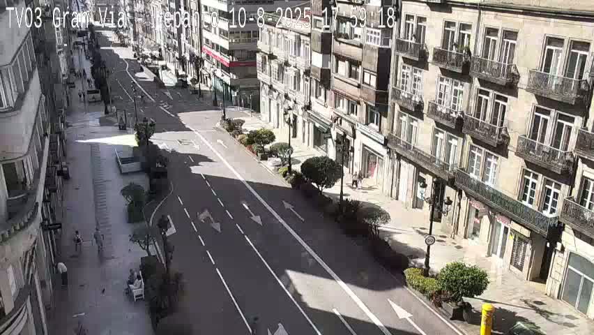 Avenida Gran Vía Avenue & Rua Lepanto Live Cam - Pontevedra, Galicia, Spain