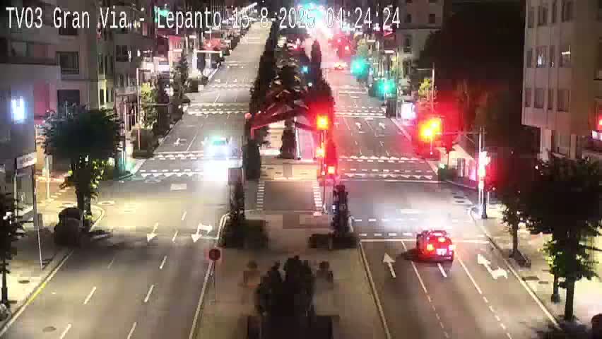 Avenida Gran Vía Avenue & Rua Lepanto Live Cam - Pontevedra, Galicia, Spain