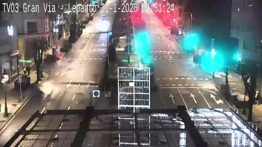 Avenida Gran Vía Avenue & Rua Lepanto Live Cam - Pontevedra, Galicia, Spain