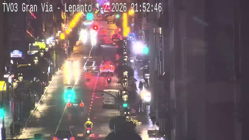 Avenida Gran Vía Avenue & Rua Lepanto Live Cam - Pontevedra, Galicia, Spain