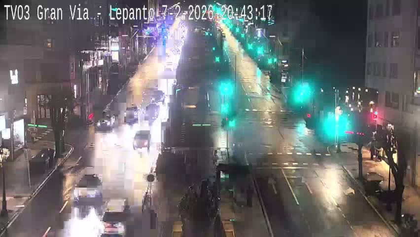 Avenida Gran Vía Avenue & Rua Lepanto Live Cam - Pontevedra, Galicia, Spain