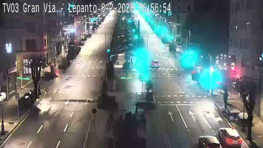 Avenida Gran Vía Avenue & Rua Lepanto Live Cam - Pontevedra, Galicia, Spain