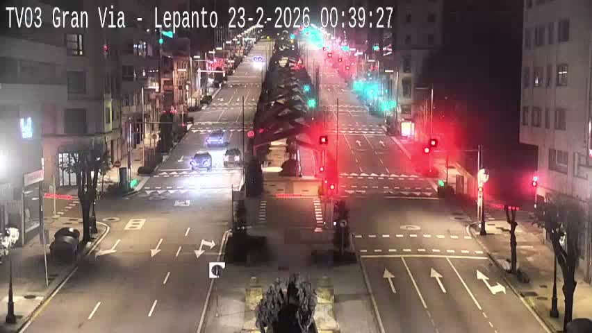 Avenida Gran Vía Avenue & Rua Lepanto Live Cam - Pontevedra, Galicia, Spain