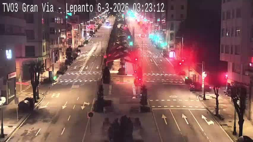 Avenida Gran Vía Avenue & Rua Lepanto Live Cam - Pontevedra, Galicia, Spain