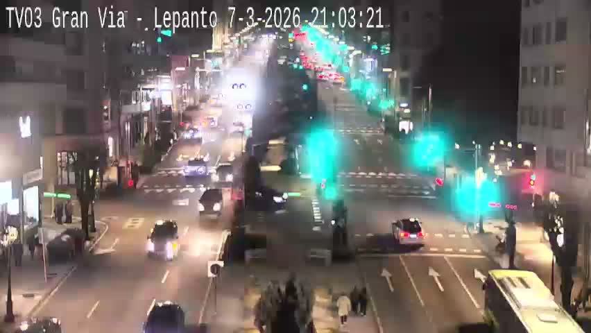 Avenida Gran Vía Avenue & Rua Lepanto Live Cam - Pontevedra, Galicia, Spain