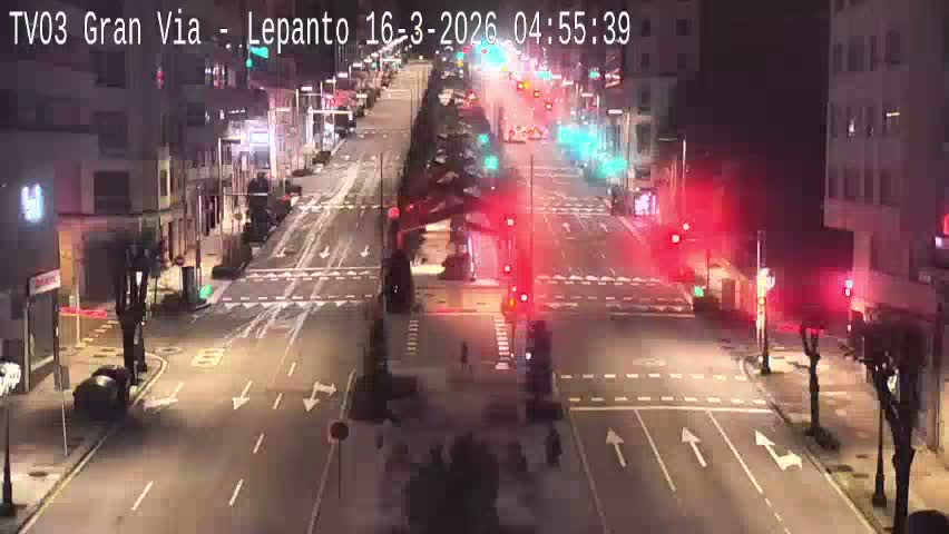Avenida Gran Vía Avenue & Rua Lepanto Live Cam - Pontevedra, Galicia, Spain
