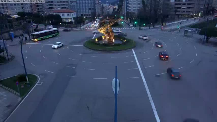 Vigo, Plaza de España Square Live Cam - Pontevedra, Galicia, Spain
