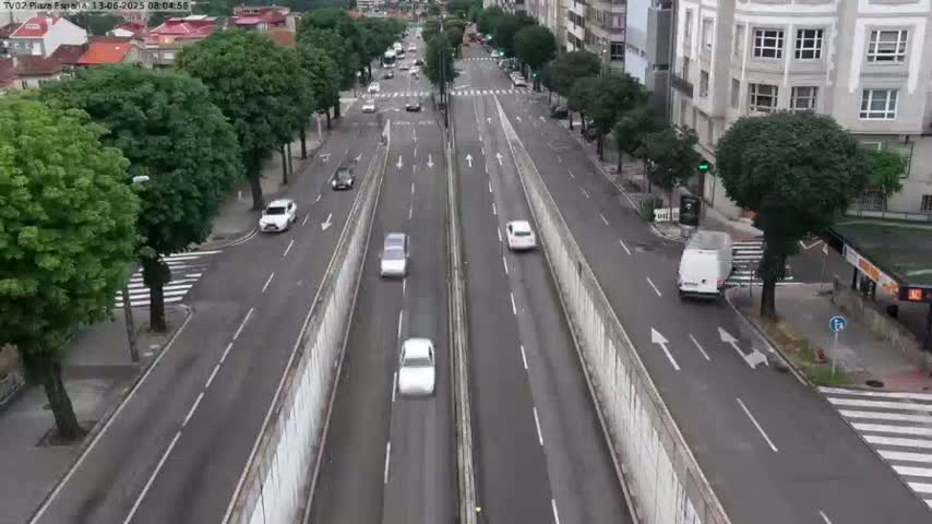Vigo, Plaza de España Square Live Cam - Pontevedra, Galicia, Spain