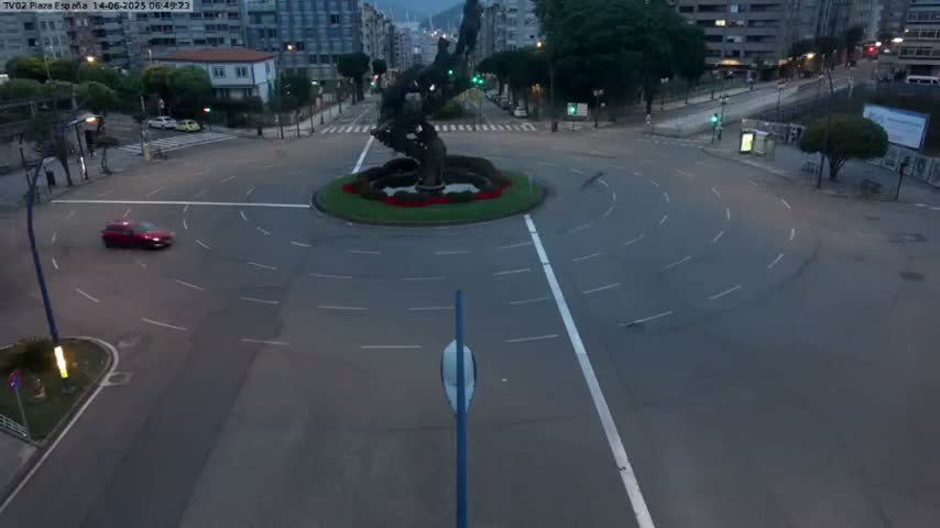 Vigo, Plaza de España Square Live Cam - Pontevedra, Galicia, Spain