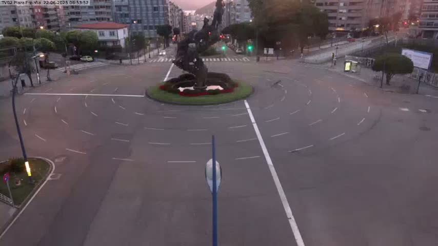Vigo, Plaza de España Square Live Cam - Pontevedra, Galicia, Spain