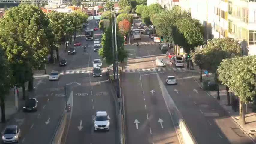 Vigo, Plaza de España Square Live Cam - Pontevedra, Galicia, Spain
