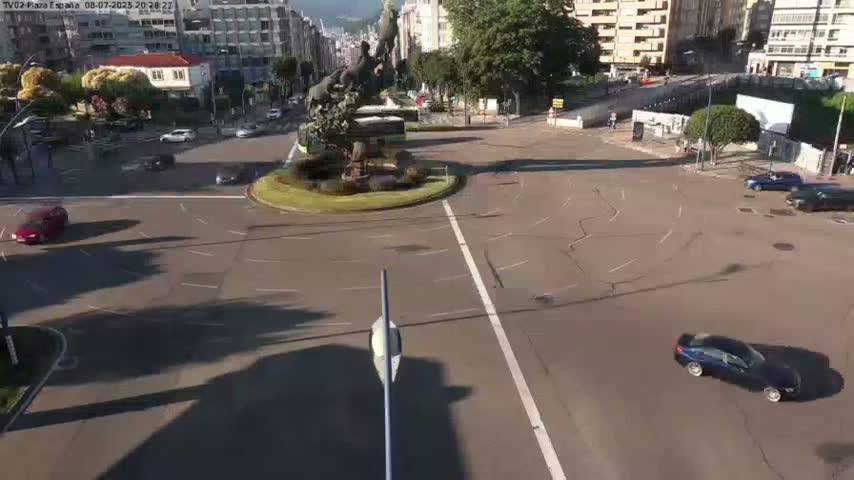 Vigo, Plaza de España Square Live Cam - Pontevedra, Galicia, Spain