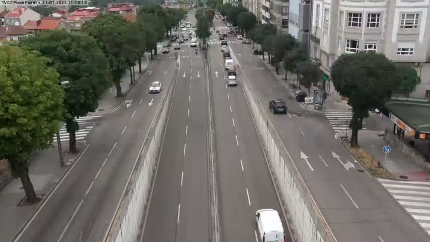 Vigo, Plaza de España Square Live Cam - Pontevedra, Galicia, Spain