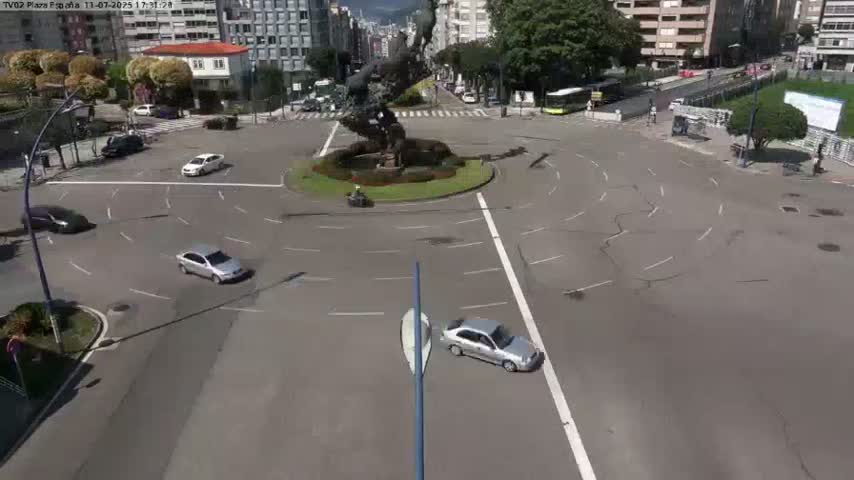 Vigo, Plaza de España Square Live Cam - Pontevedra, Galicia, Spain