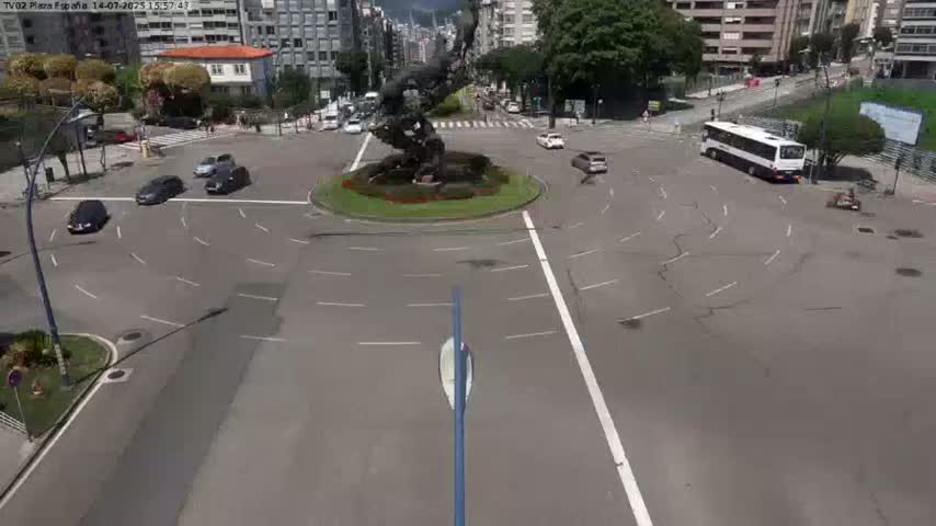Vigo, Plaza de España Square Live Cam - Pontevedra, Galicia, Spain