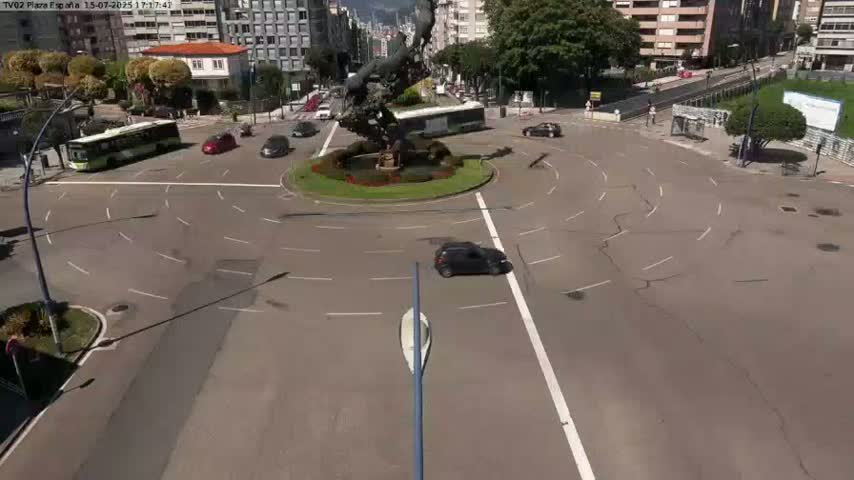 Vigo, Plaza de España Square Live Cam - Pontevedra, Galicia, Spain