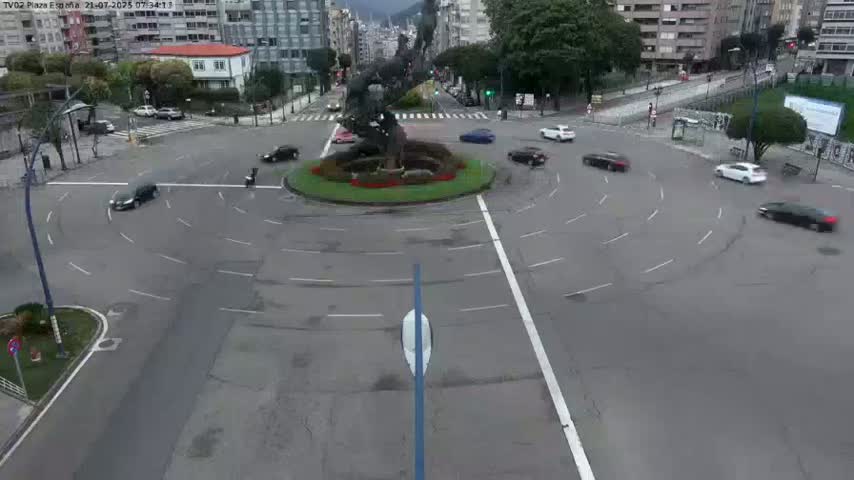 Vigo, Plaza de España Square Live Cam - Pontevedra, Galicia, Spain