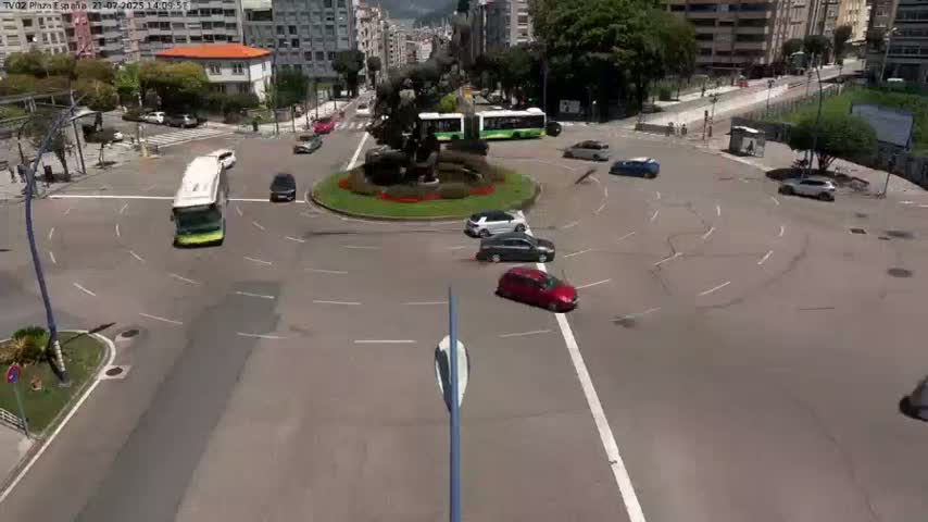 Vigo, Plaza de España Square Live Cam - Pontevedra, Galicia, Spain