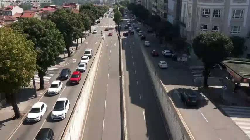 Vigo, Plaza de España Square Live Cam - Pontevedra, Galicia, Spain