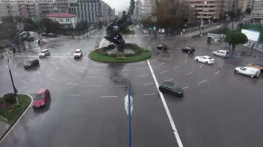 Vigo, Plaza de España Square Live Cam - Pontevedra, Galicia, Spain