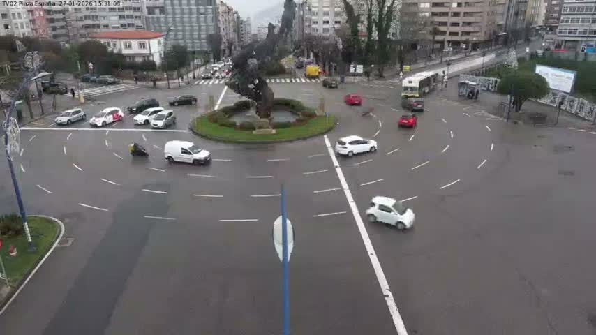 Vigo, Plaza de España Square Live Cam - Pontevedra, Galicia, Spain