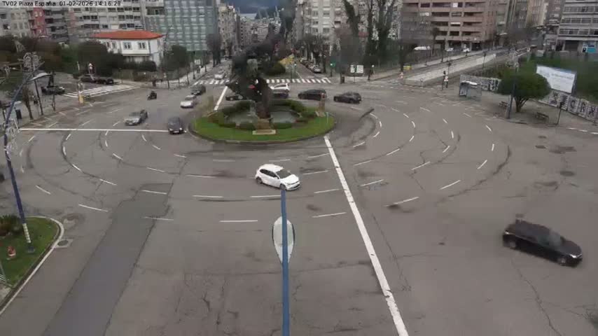 Vigo, Plaza de España Square Live Cam - Pontevedra, Galicia, Spain