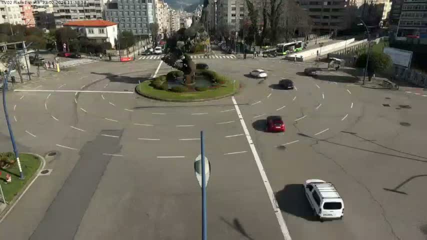 Vigo, Plaza de España Square Live Cam - Pontevedra, Galicia, Spain