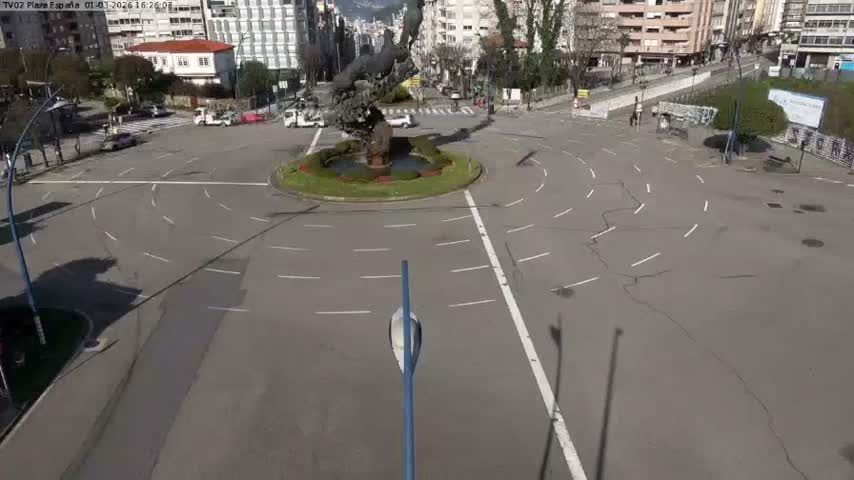 Vigo, Plaza de España Square Live Cam - Pontevedra, Galicia, Spain