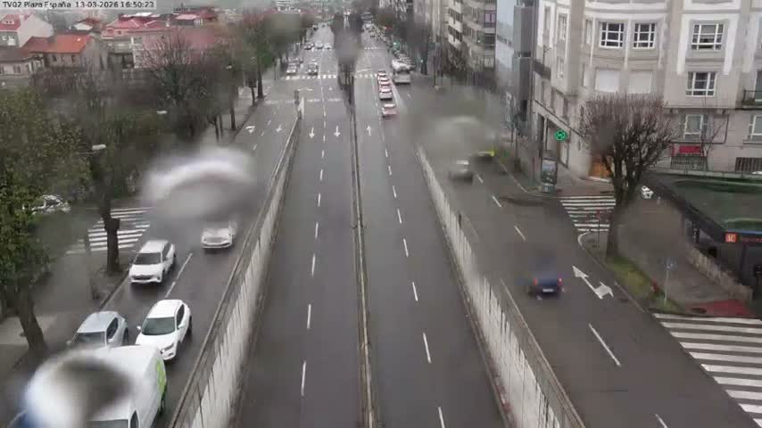 Vigo, Plaza de España Square Live Cam - Pontevedra, Galicia, Spain