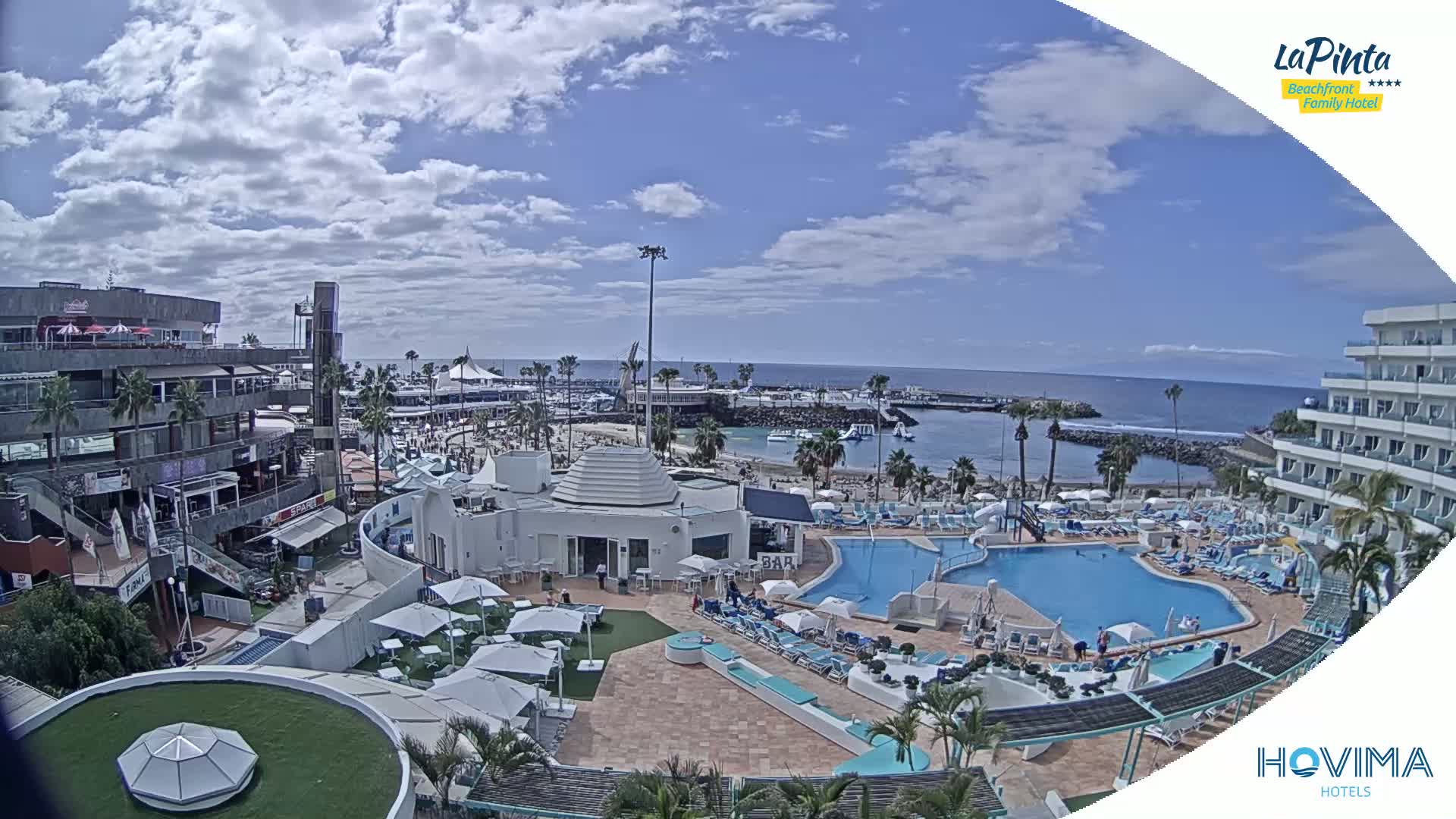Costa Adeje, Playa de La Pinta Beach from Hovima Hotel - Santa Cruz de Tenerife, Canary Islands, Spain