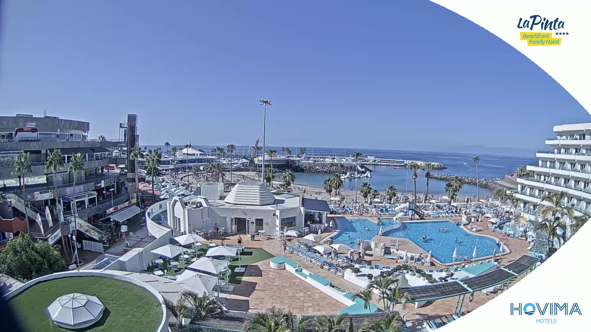 Costa Adeje, Playa de La Pinta Beach from Hovima Hotel - Santa Cruz de Tenerife, Canary Islands, Spain