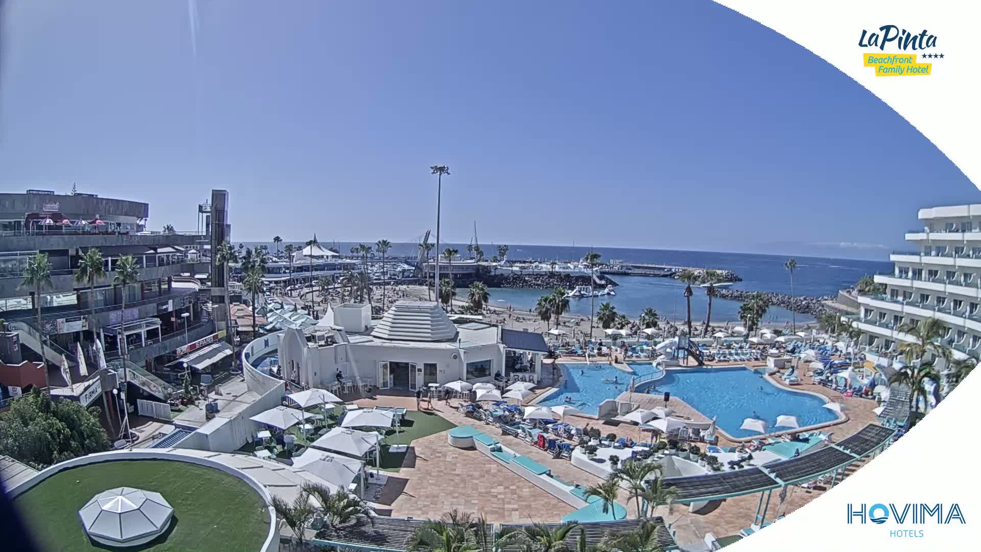 Costa Adeje, Playa de La Pinta Beach from Hovima Hotel - Santa Cruz de Tenerife, Canary Islands, Spain