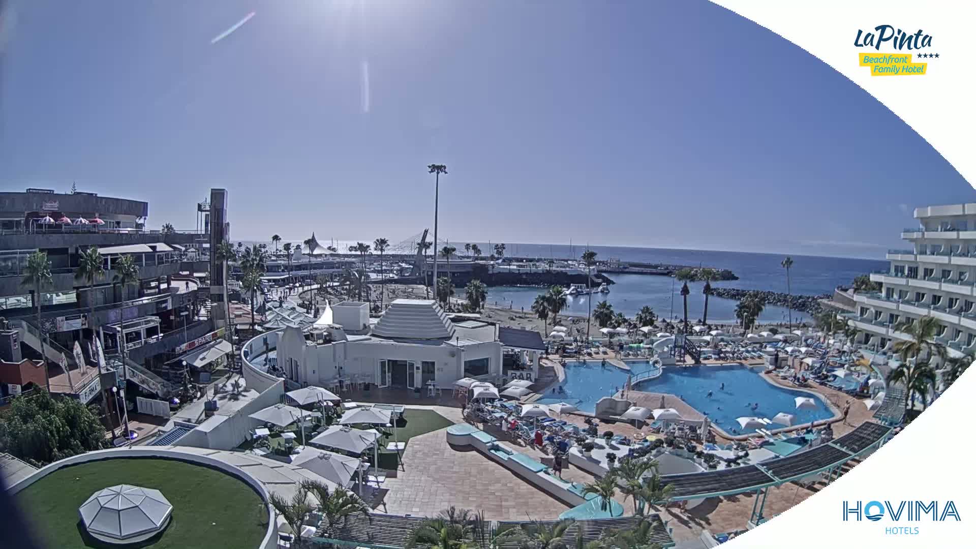 Costa Adeje, Playa de La Pinta Beach from Hovima Hotel - Santa Cruz de Tenerife, Canary Islands, Spain