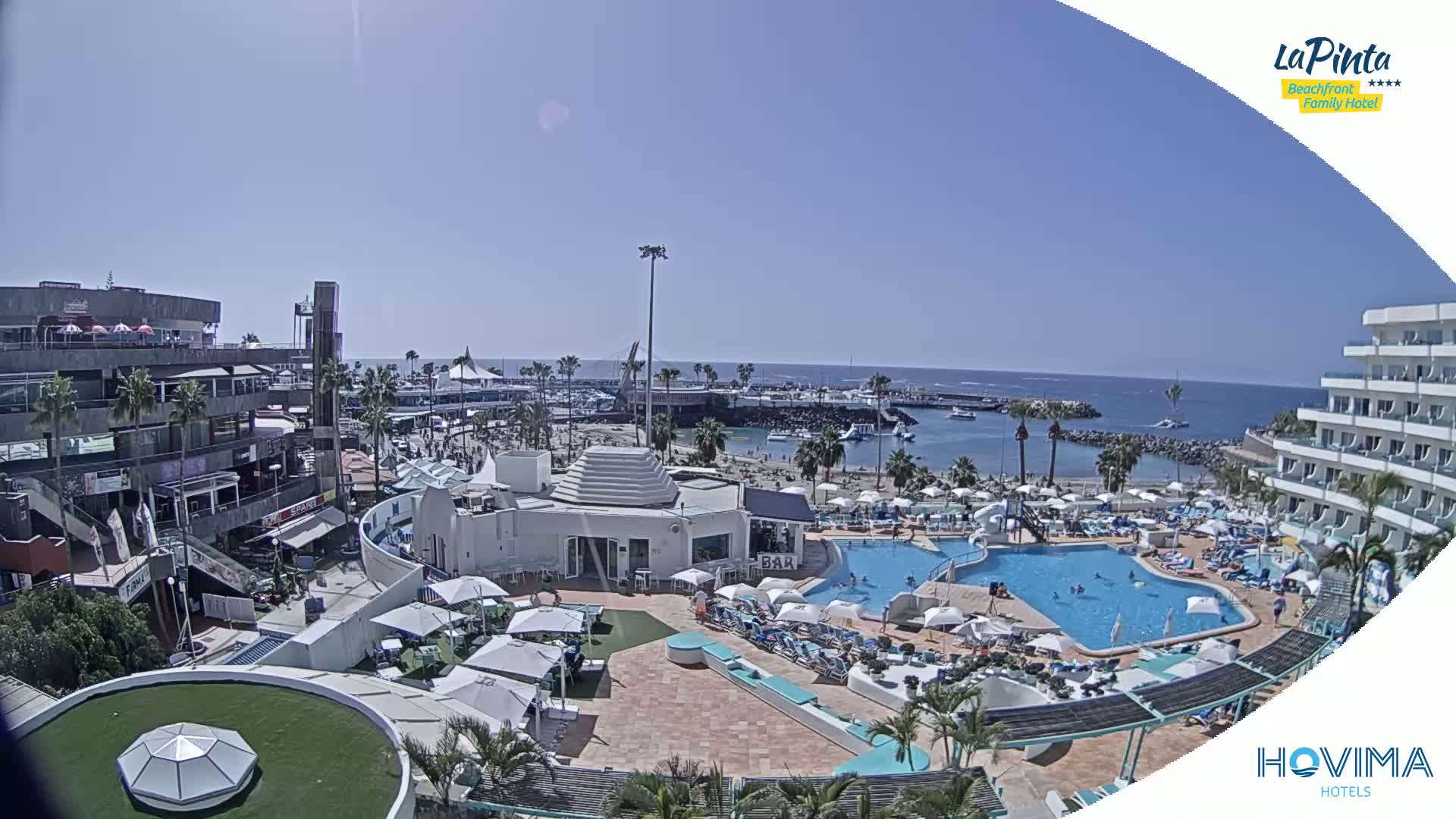 Costa Adeje, Playa de La Pinta Beach from Hovima Hotel - Santa Cruz de Tenerife, Canary Islands, Spain
