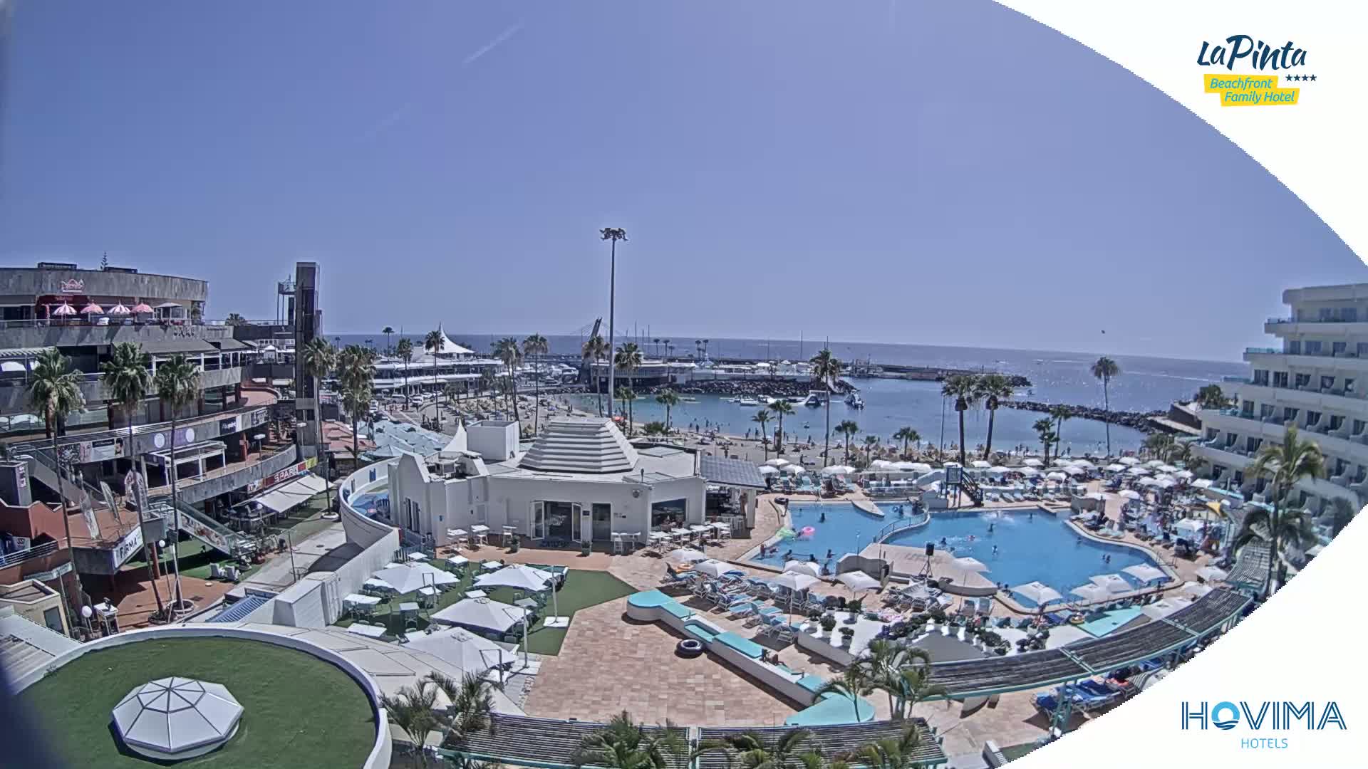Costa Adeje, Playa de La Pinta Beach from Hovima Hotel - Santa Cruz de Tenerife, Canary Islands, Spain