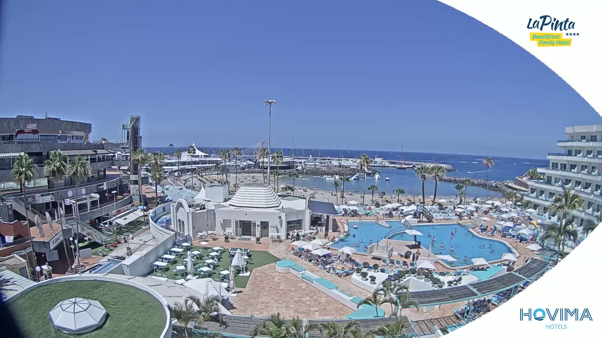 Costa Adeje, Playa de La Pinta Beach from Hovima Hotel - Santa Cruz de Tenerife, Canary Islands, Spain