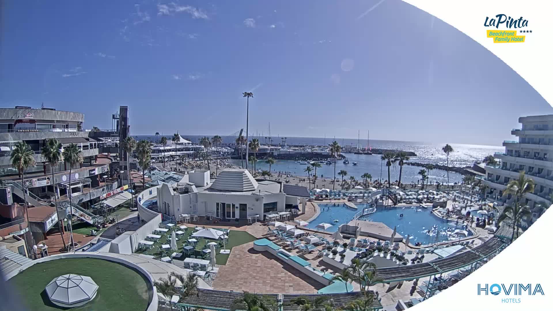 Costa Adeje, Playa de La Pinta Beach from Hovima Hotel - Santa Cruz de Tenerife, Canary Islands, Spain