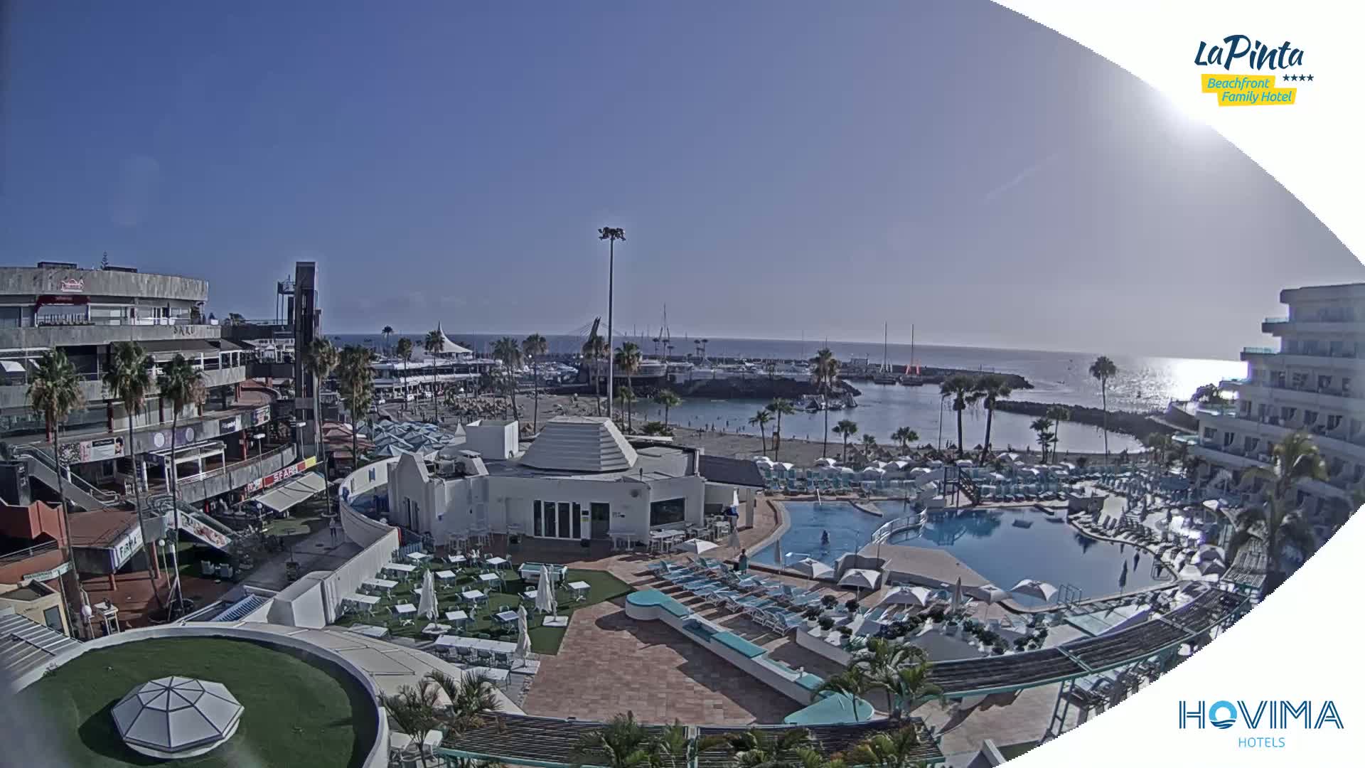 Costa Adeje, Playa de La Pinta Beach from Hovima Hotel - Santa Cruz de Tenerife, Canary Islands, Spain