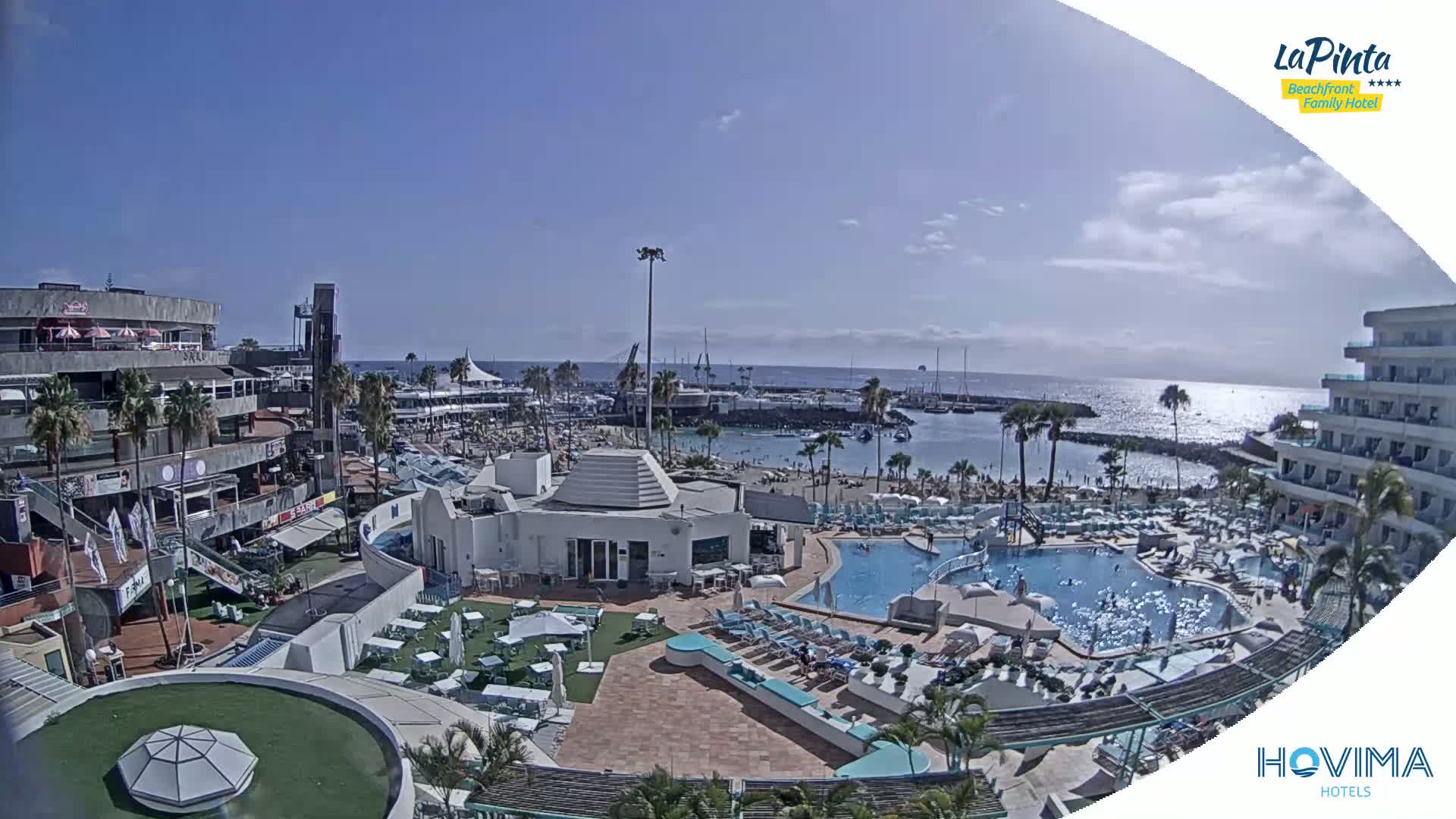 Costa Adeje, Playa de La Pinta Beach from Hovima Hotel - Santa Cruz de Tenerife, Canary Islands, Spain