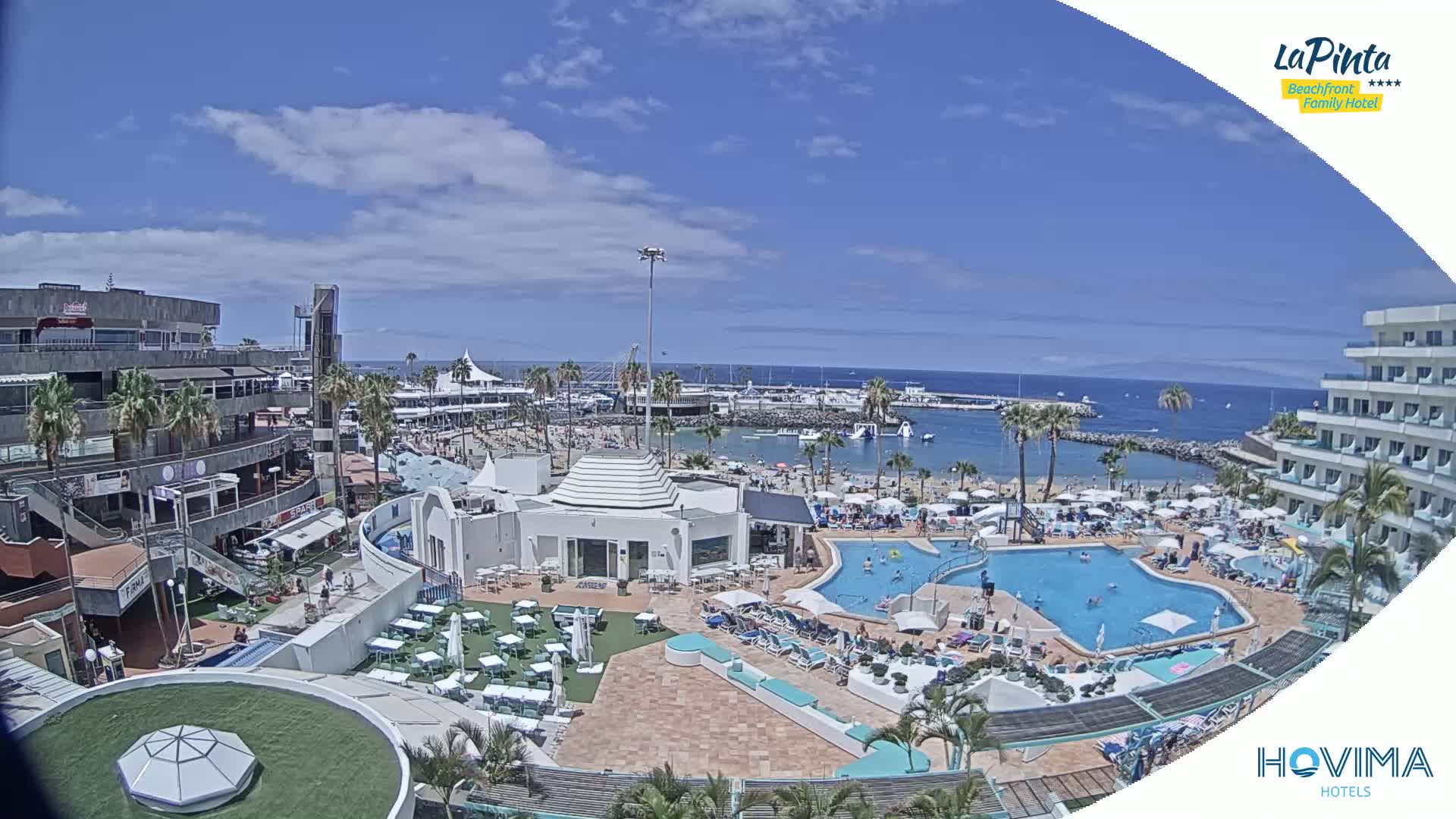 Costa Adeje, Playa de La Pinta Beach from Hovima Hotel - Santa Cruz de Tenerife, Canary Islands, Spain