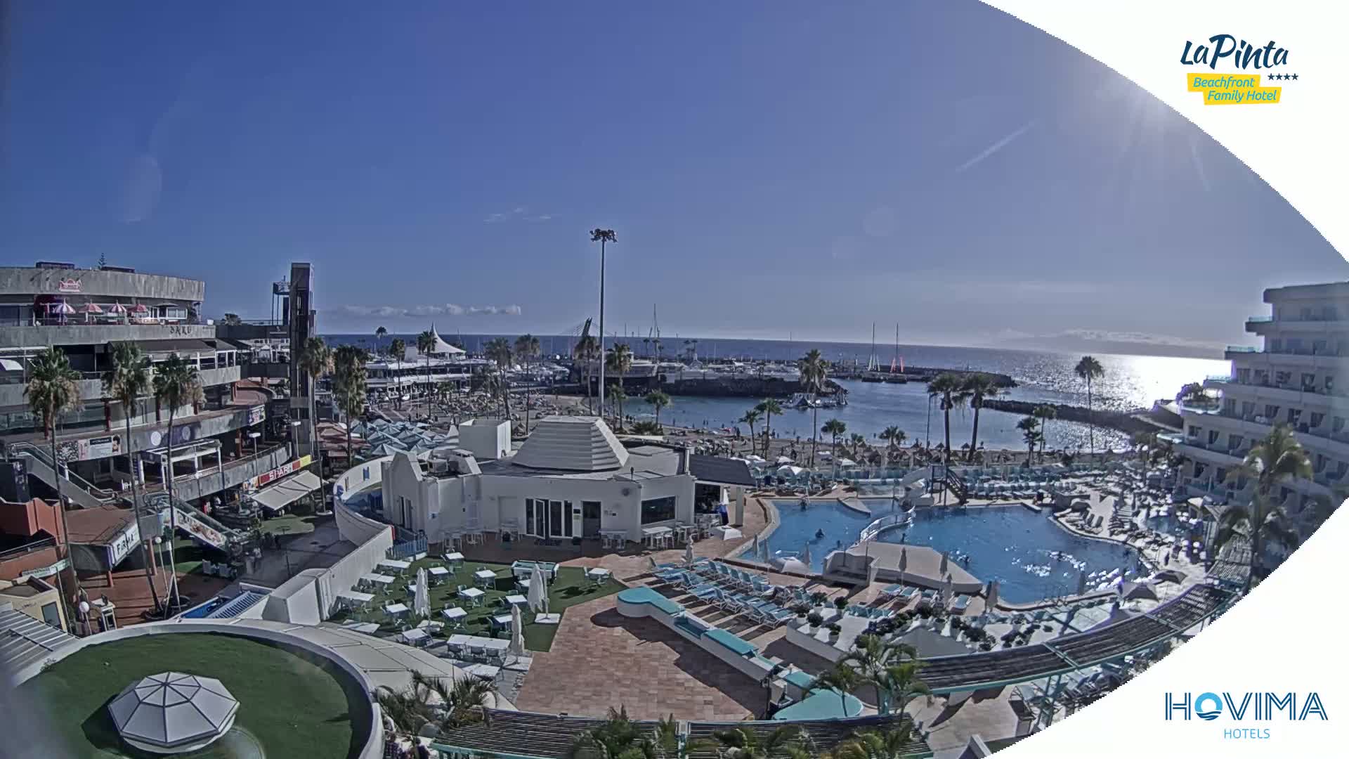 Costa Adeje, Playa de La Pinta Beach from Hovima Hotel - Santa Cruz de Tenerife, Canary Islands, Spain