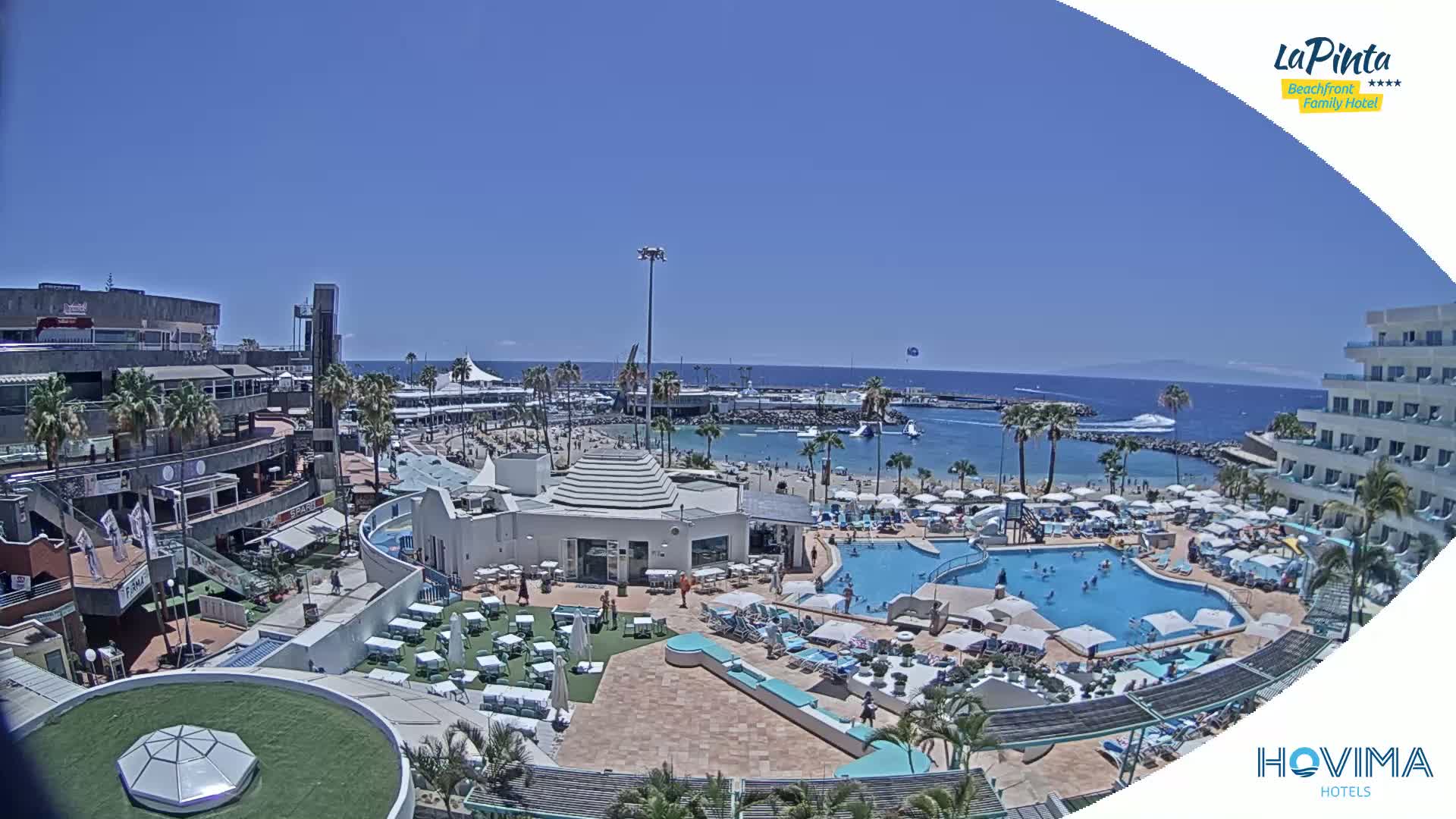 Costa Adeje, Playa de La Pinta Beach from Hovima Hotel - Santa Cruz de Tenerife, Canary Islands, Spain