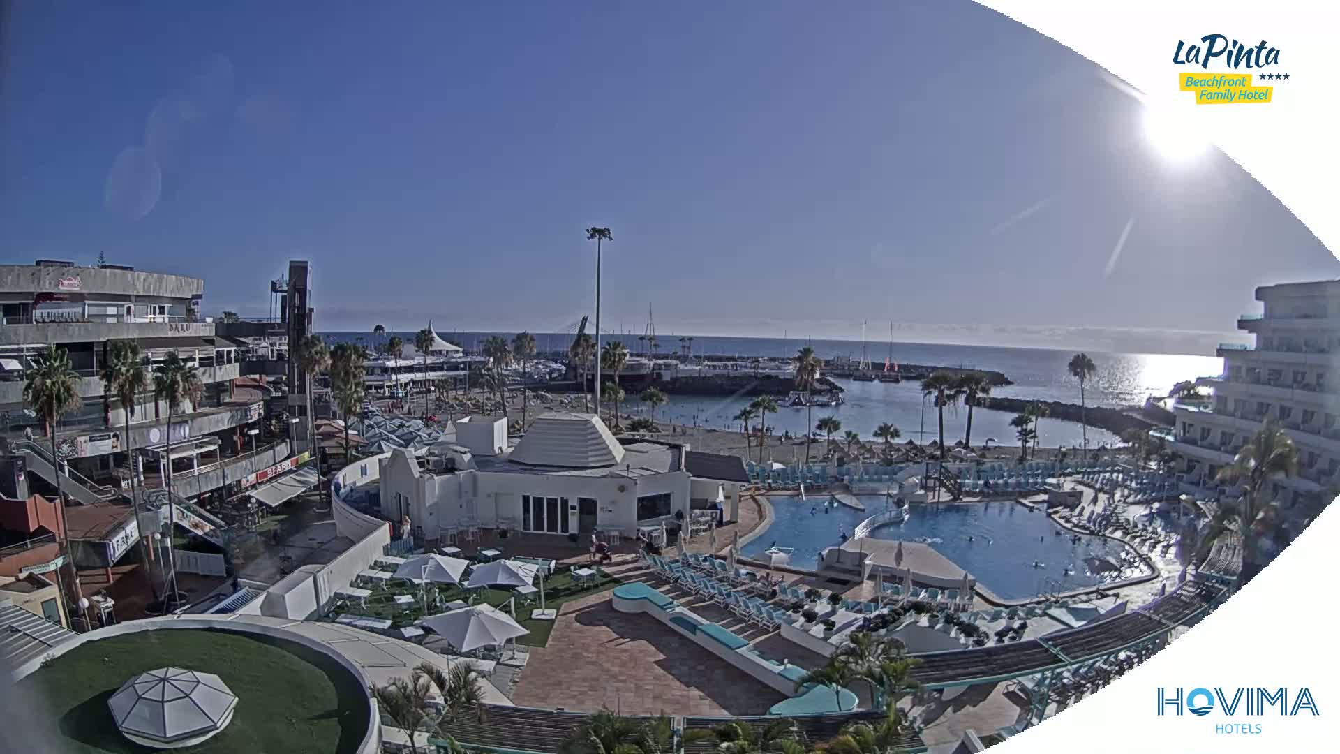 Costa Adeje, Playa de La Pinta Beach from Hovima Hotel - Santa Cruz de Tenerife, Canary Islands, Spain
