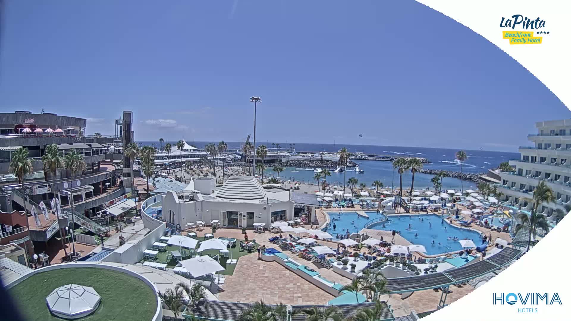 Costa Adeje, Playa de La Pinta Beach from Hovima Hotel - Santa Cruz de Tenerife, Canary Islands, Spain