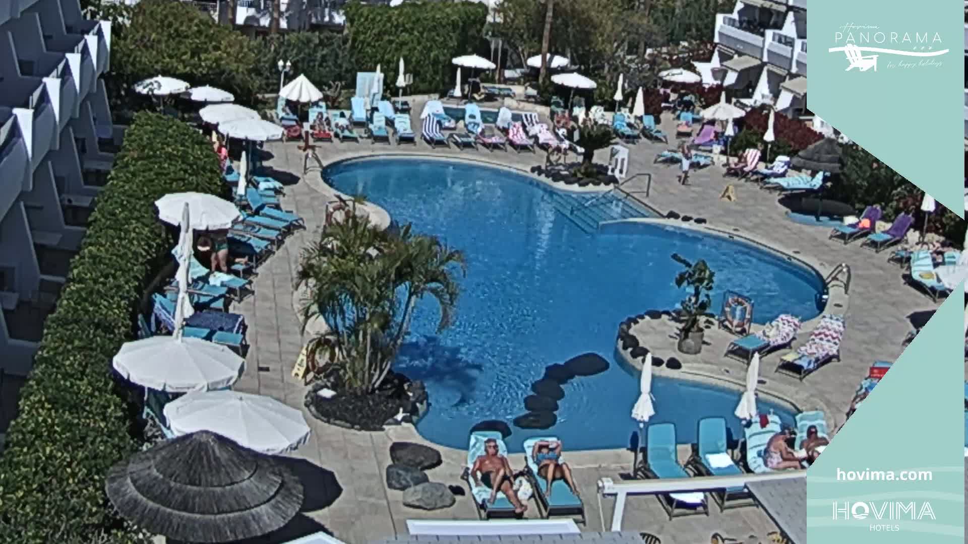 Hovima Panaroma Hotel Pool Live Cam , Costa Adeje - Santa Cruz de Tenerife, Canary Islands, Spain