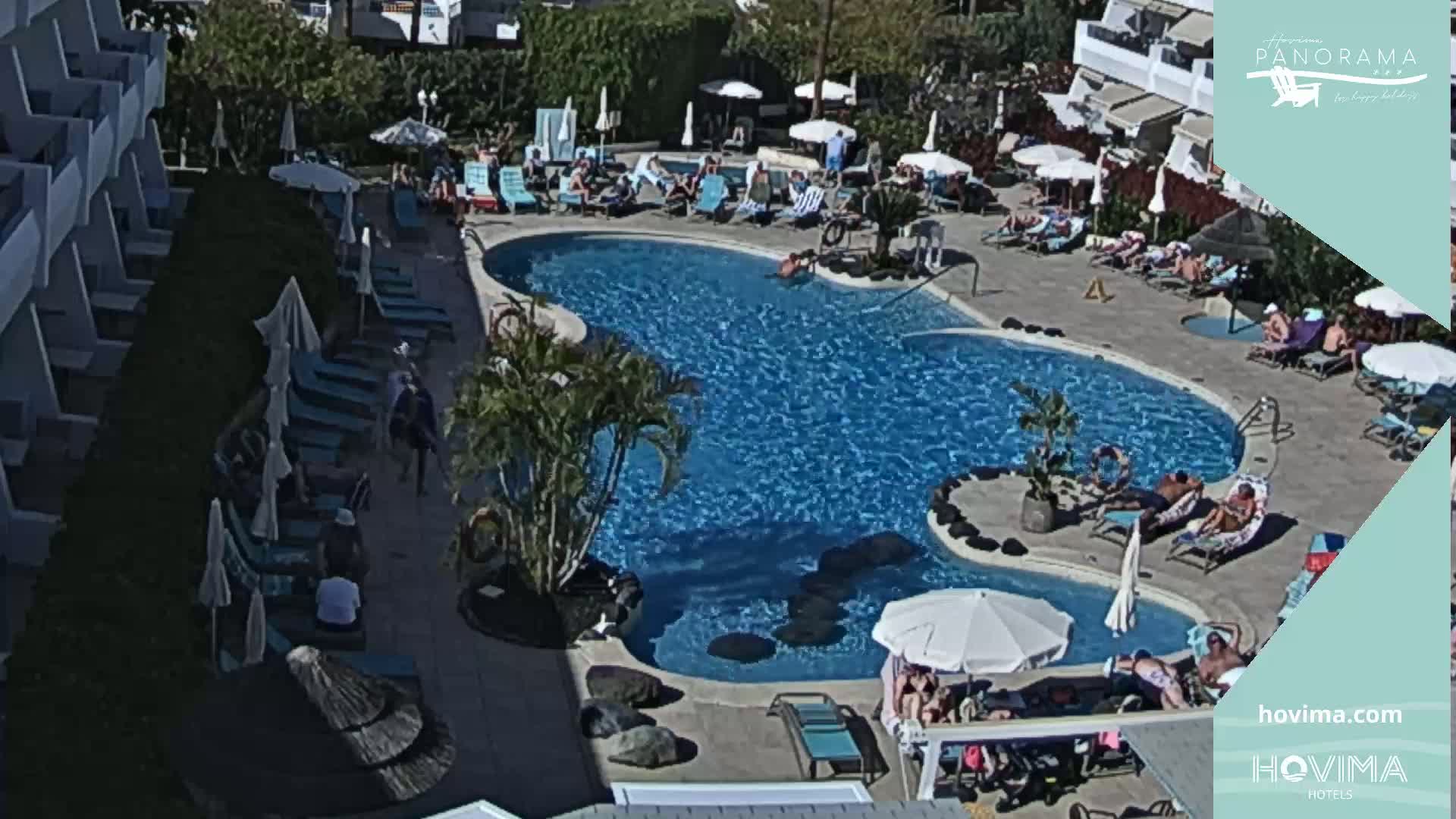 Hovima Panaroma Hotel Pool Live Cam , Costa Adeje - Santa Cruz de Tenerife, Canary Islands, Spain